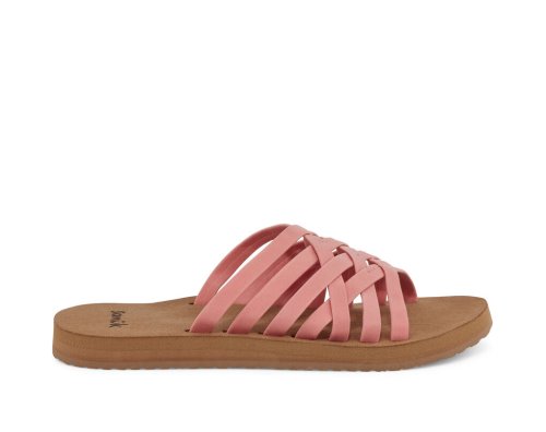 Sanuk Rio Slide - Sanuk Sandals Womens Pink - Philippines TLEHWN290